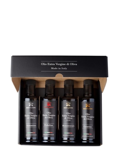 Confezione Regalo Olio Monsignore da 4 x 0.25